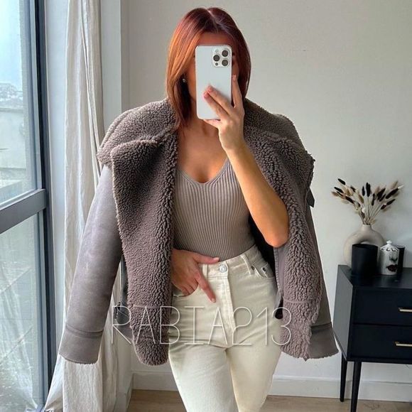 ZARA DOUBLE FACED JACKET - Picture 1 of 16